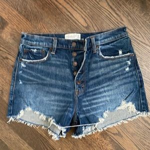Abercrombie + Fitch High Rise Mom Shorts